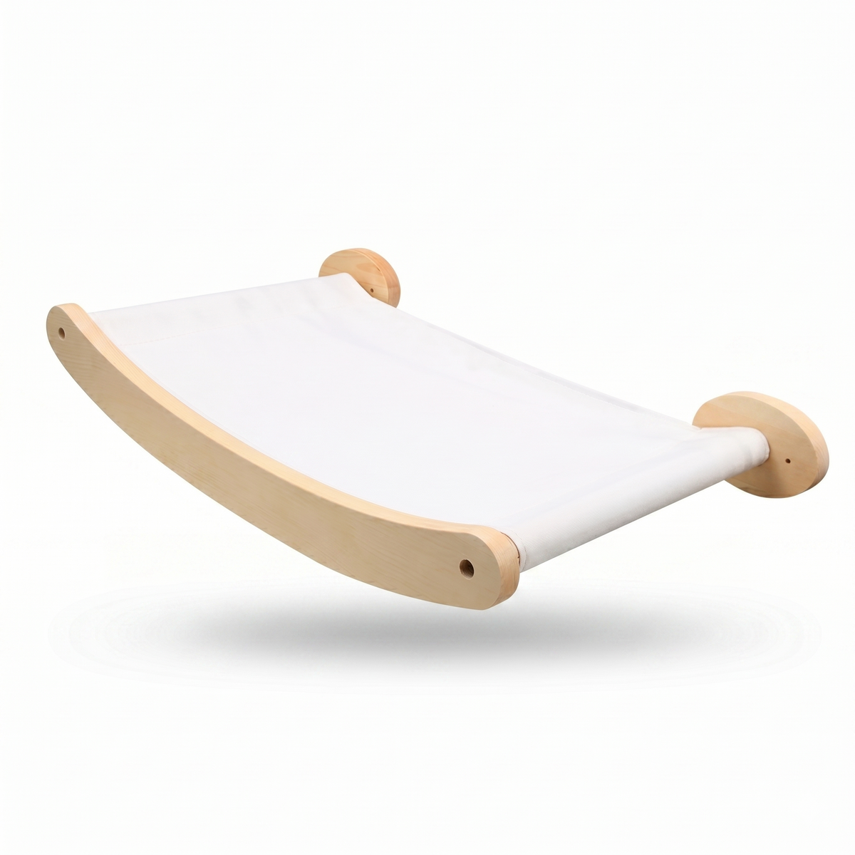 Hamac mural pour chat HammiePets, module suspendu avec pin massif, idéal pour confort et divertissement félin.