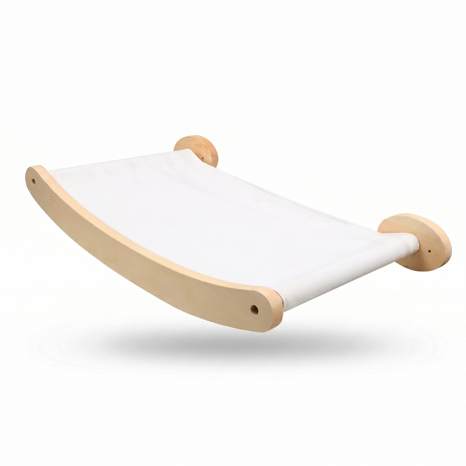 Hamac mural pour chat HammiePets, module suspendu avec pin massif, idéal pour confort et divertissement félin.
